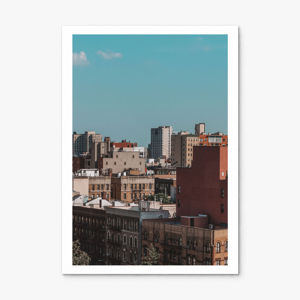 Harlem Photo Poster, print only (unframed), white border