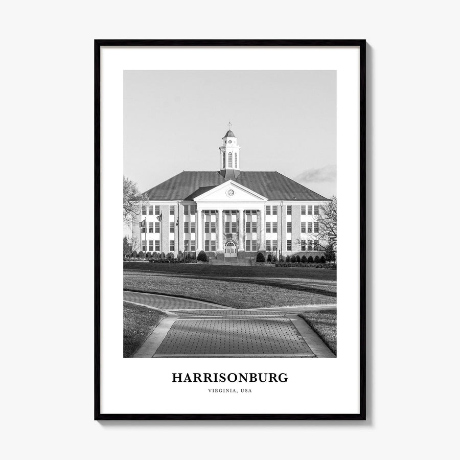 Harrisonburg Classic Poster, framed poster mockup