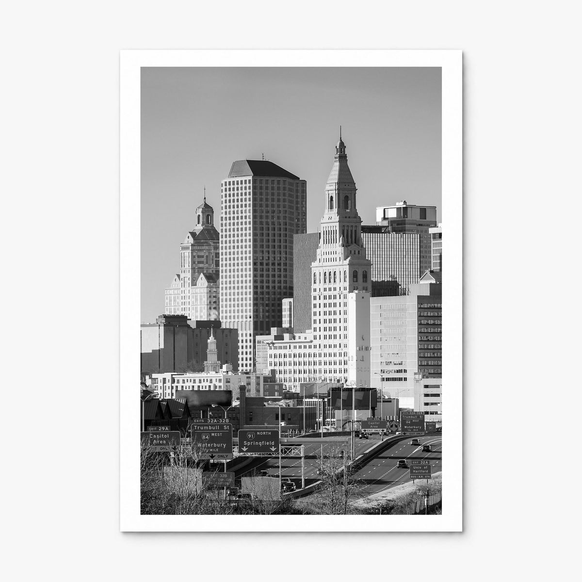 Hartford Photo Poster, print only (unframed), white border
