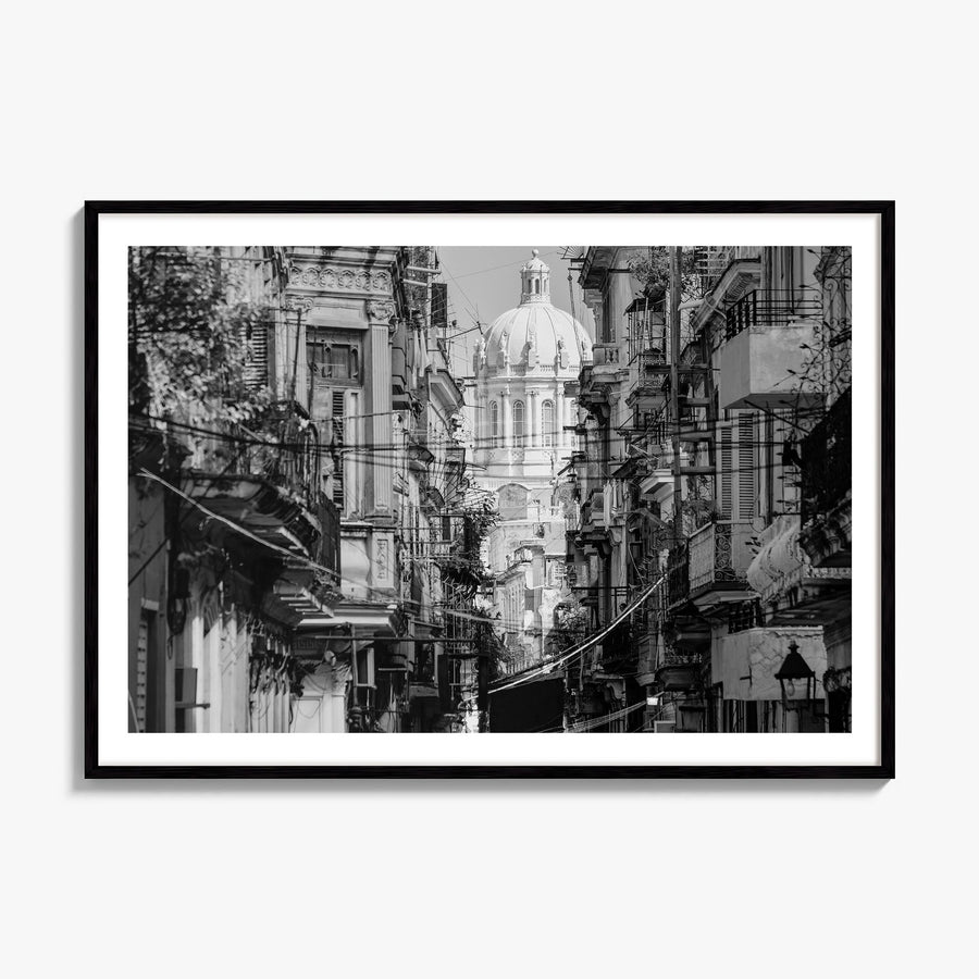 Havana Photo Poster, framed poster mockup, white border