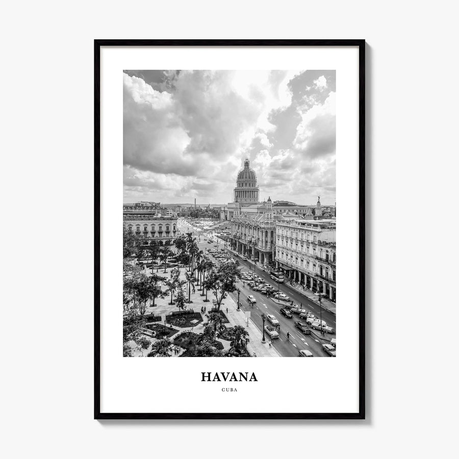 Havana Classic No 1 Poster, framed poster mockup