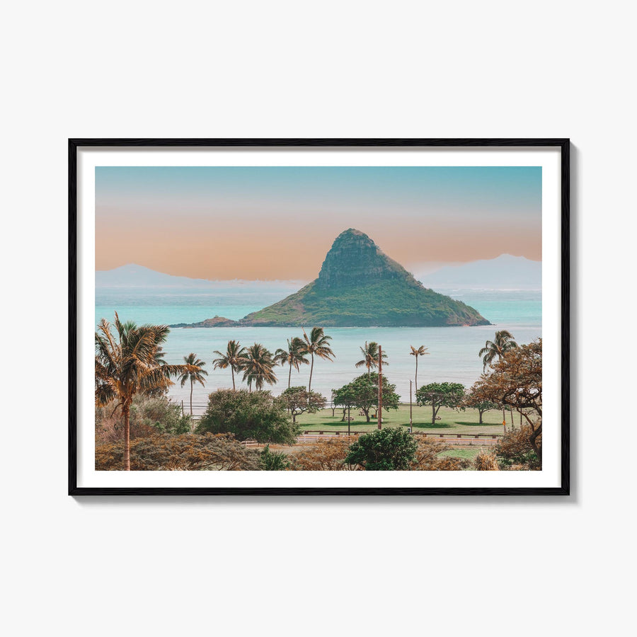 Hawaii colorful photo poster of United States – horizontal wall art, unframed print shown in interior mockup