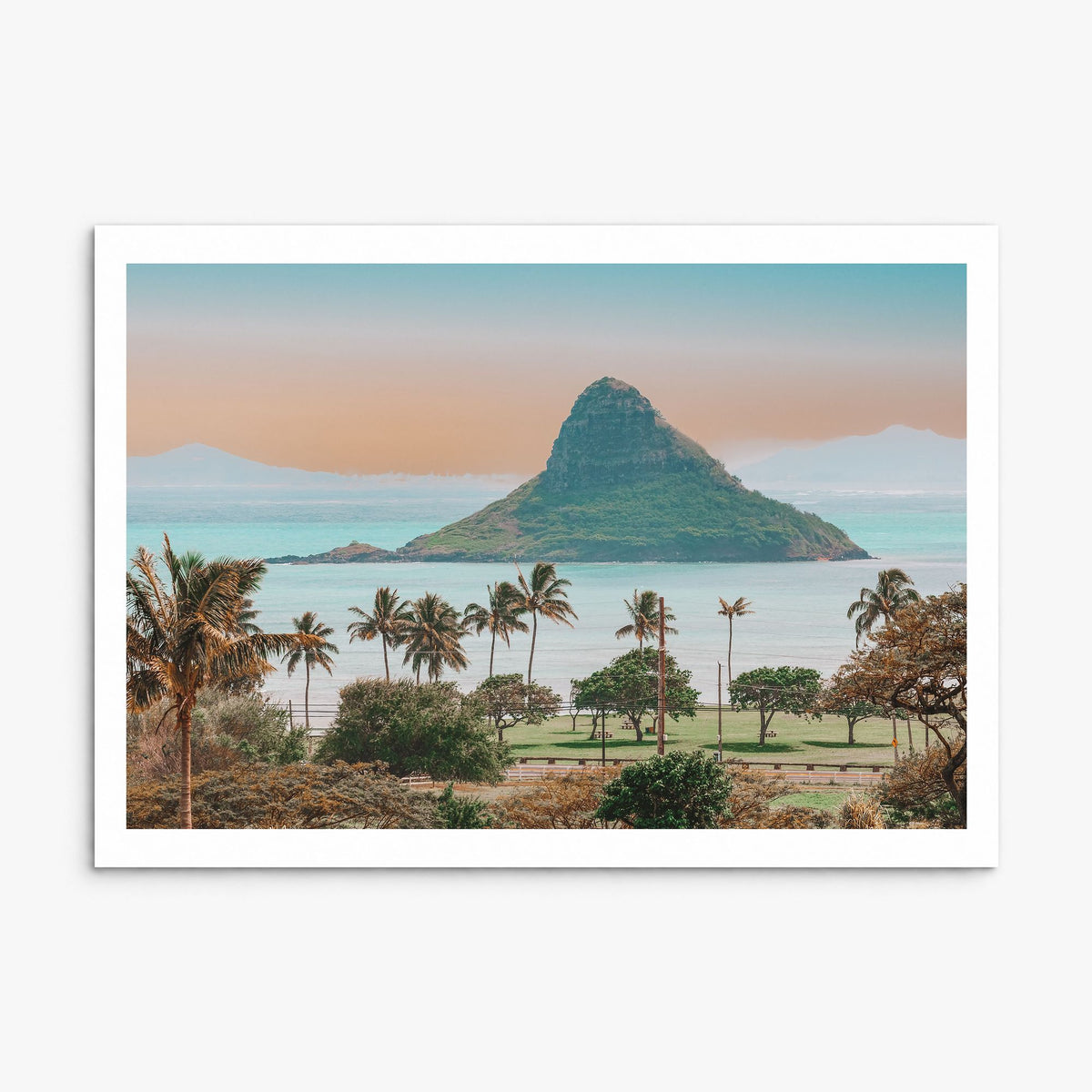 Hawaii Photo Poster, print only (unframed), white border