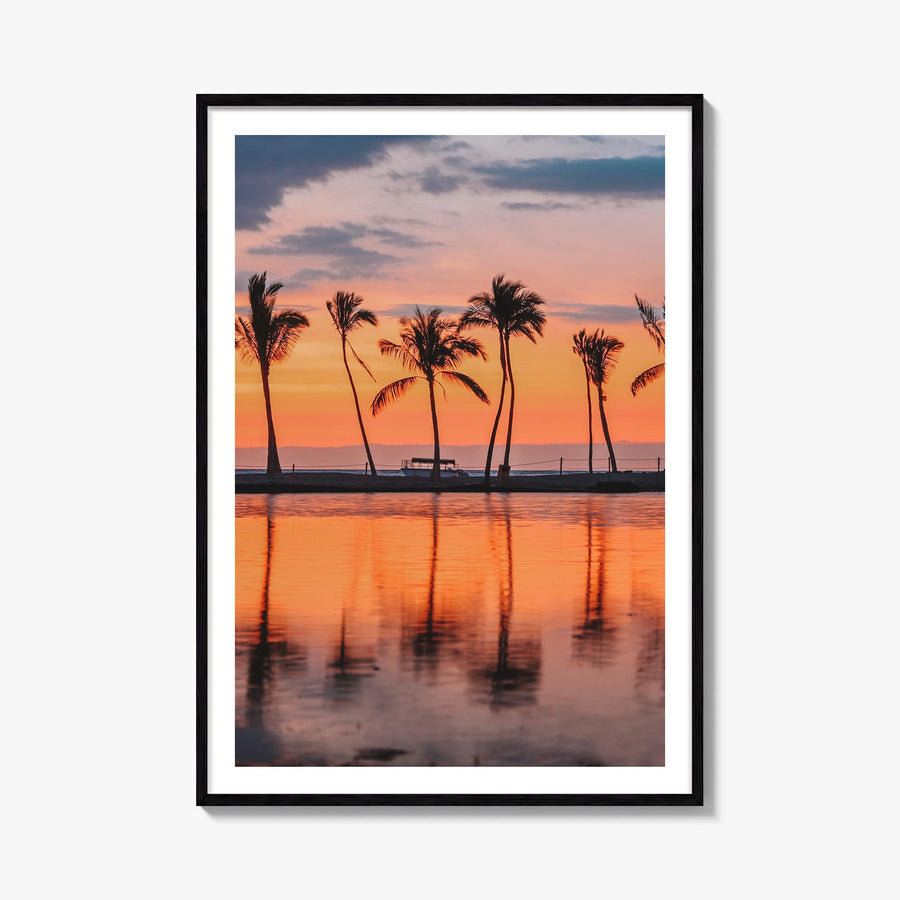 Hawaii no. 2 colorful photo poster of United States – vertical wall art, unframed print shown in interior mockup