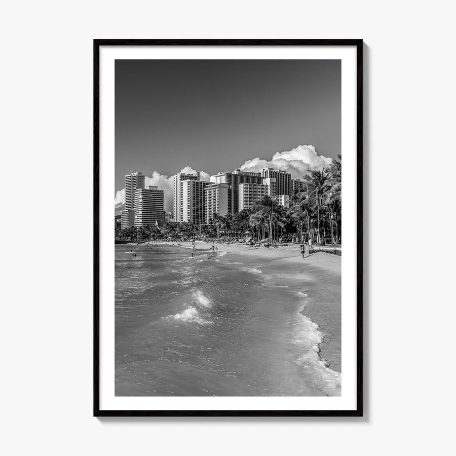 Hawaii Photo No 3 Poster, framed poster mockup, white border