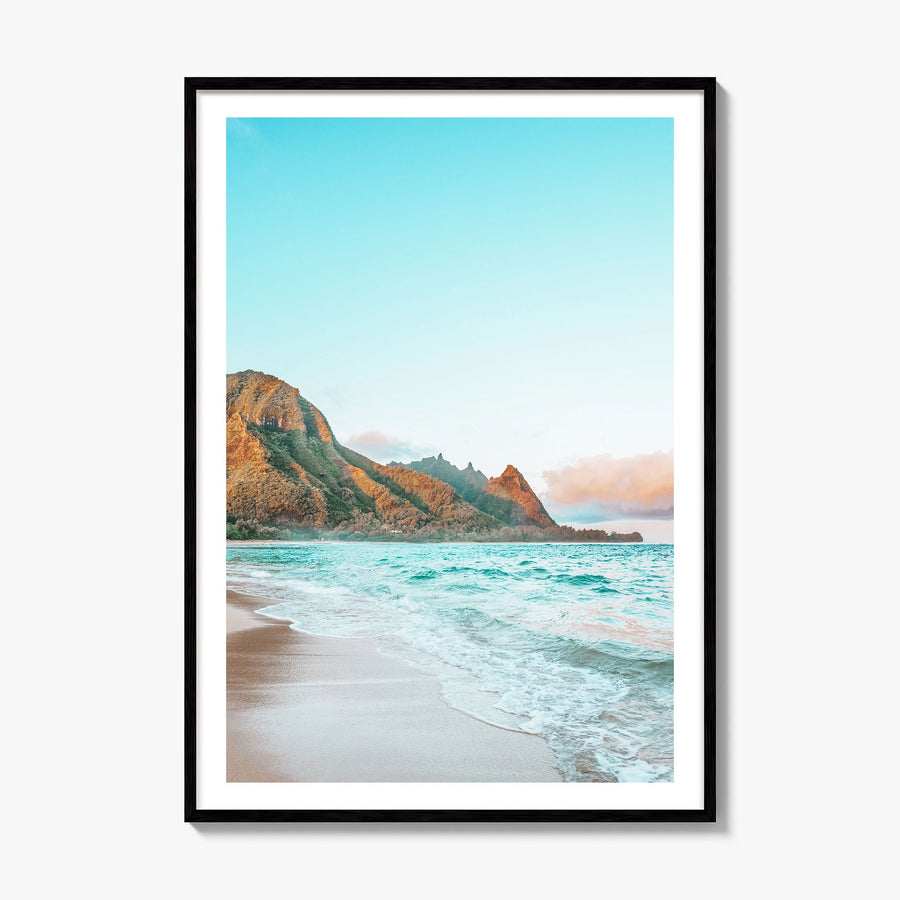 Hawaii Photo No 1 Poster, framed poster mockup, white border
