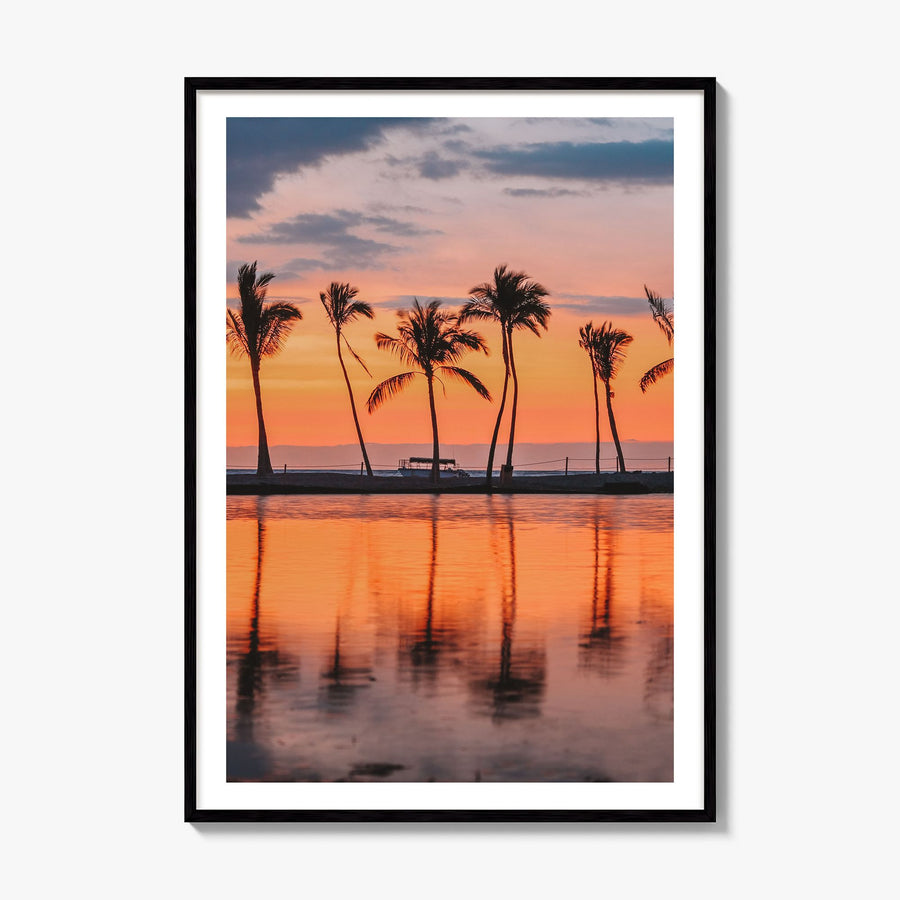 Hawaii Photo No 2 Poster, framed poster mockup, white border