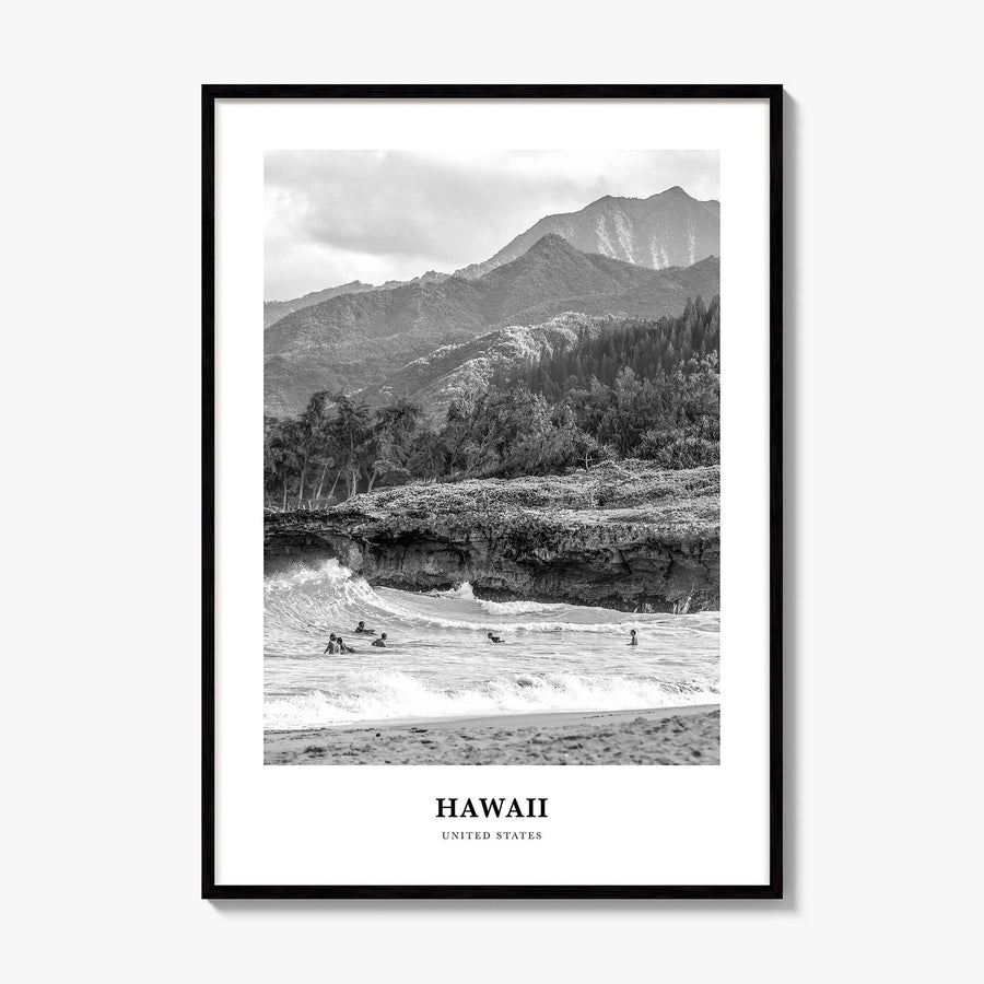 Hawaii Classic No 3 Poster, framed poster mockup