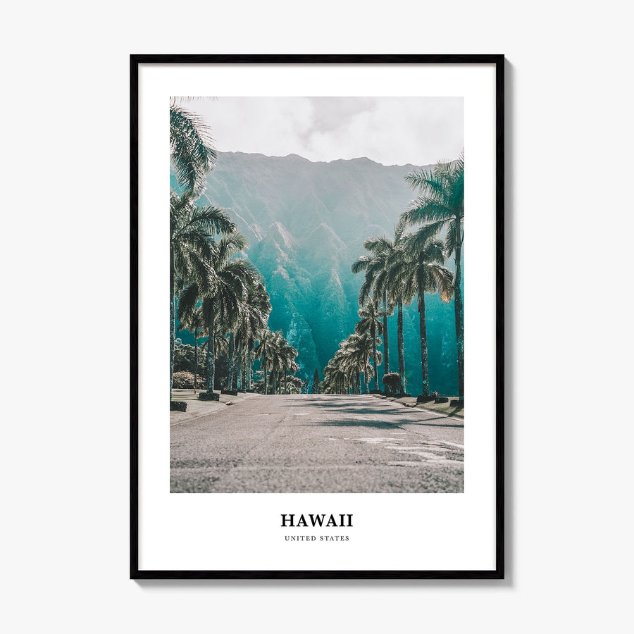 Hawaii Classic No 1 Poster, framed poster mockup