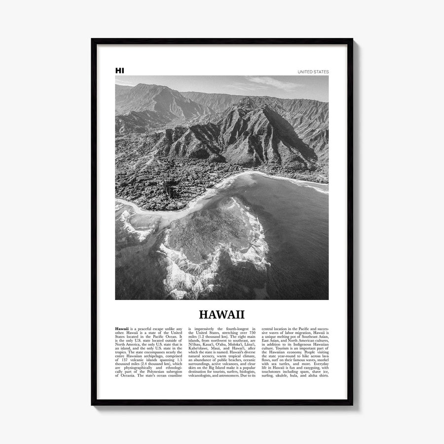 Hawaii Newspaper No 3 Poster, framed poster mockup