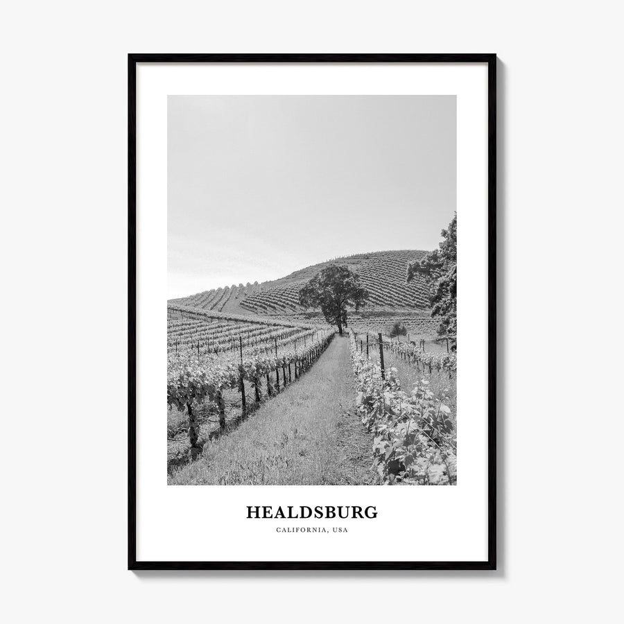 Healdsburg Classic Poster, framed poster mockup