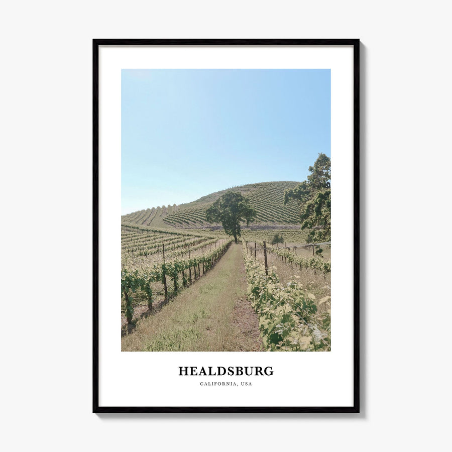 Healdsburg Classic Poster, framed poster mockup