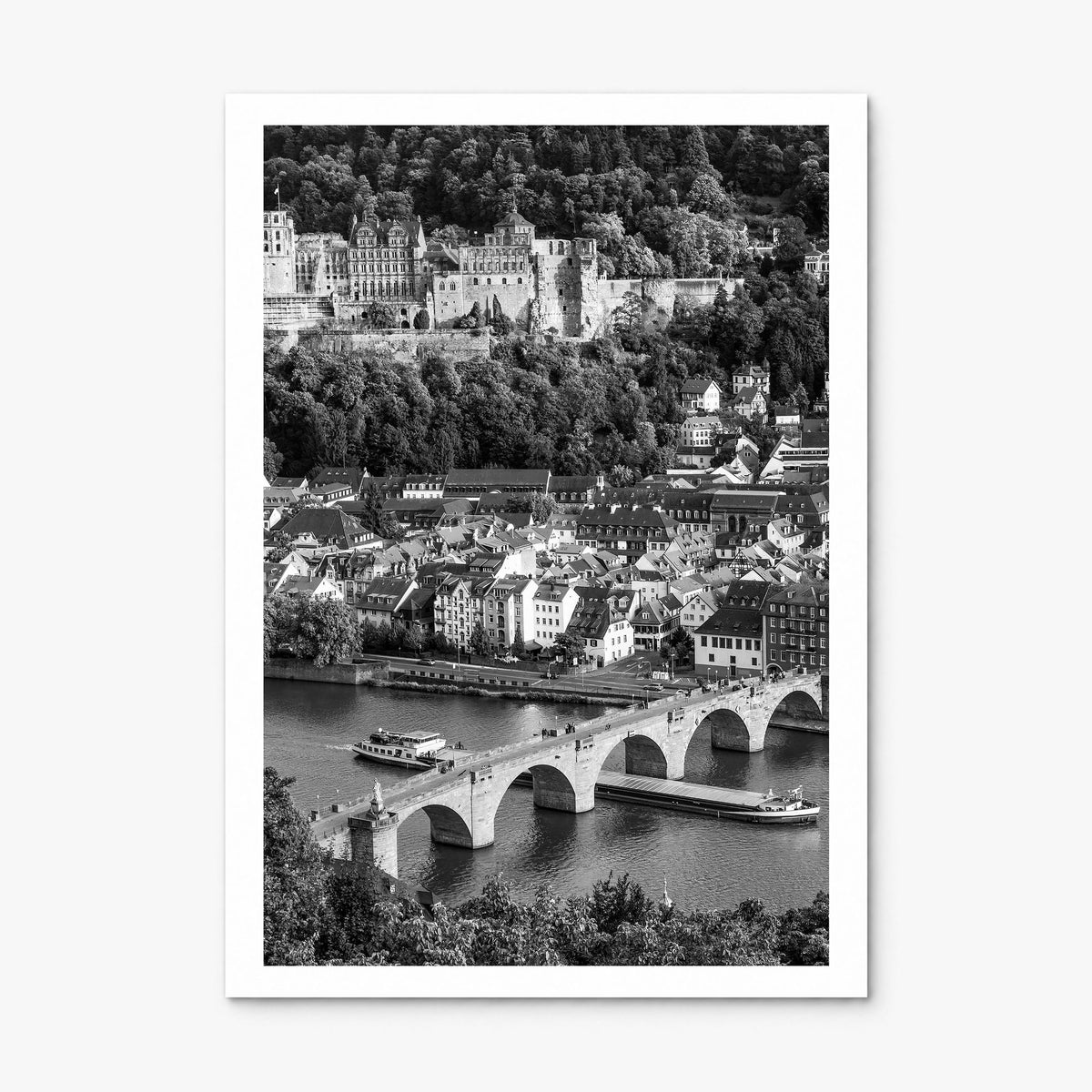 Heidelberg Photo Poster, print only (unframed), white border
