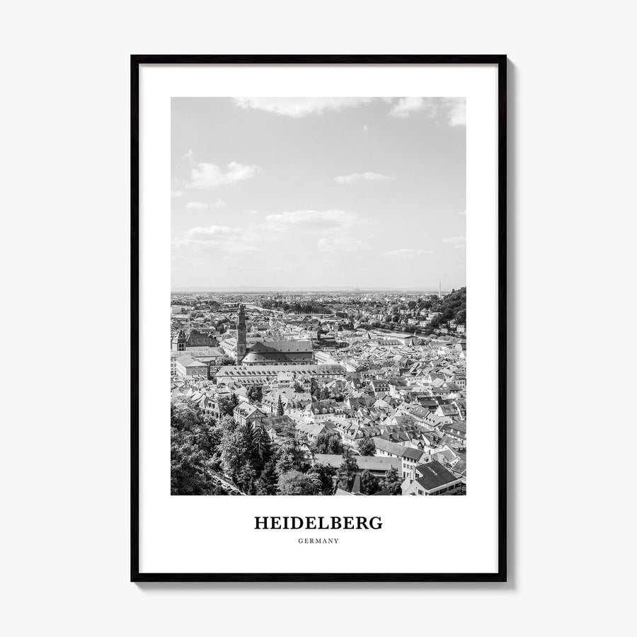 Heidelberg Classic Poster, framed poster mockup