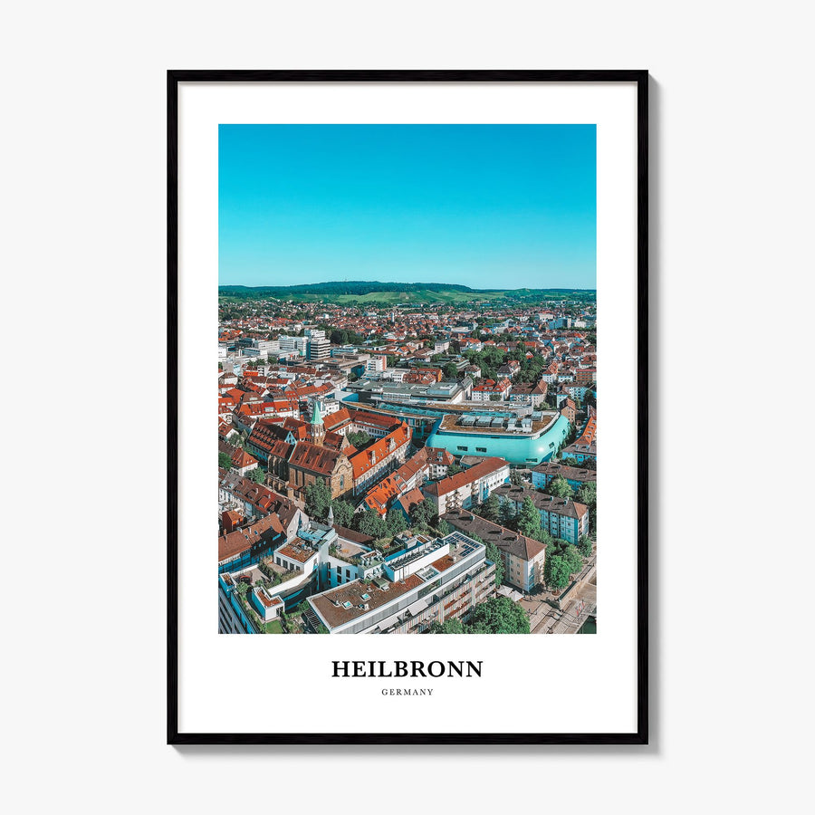 Heilbronn Classic Poster, framed poster mockup