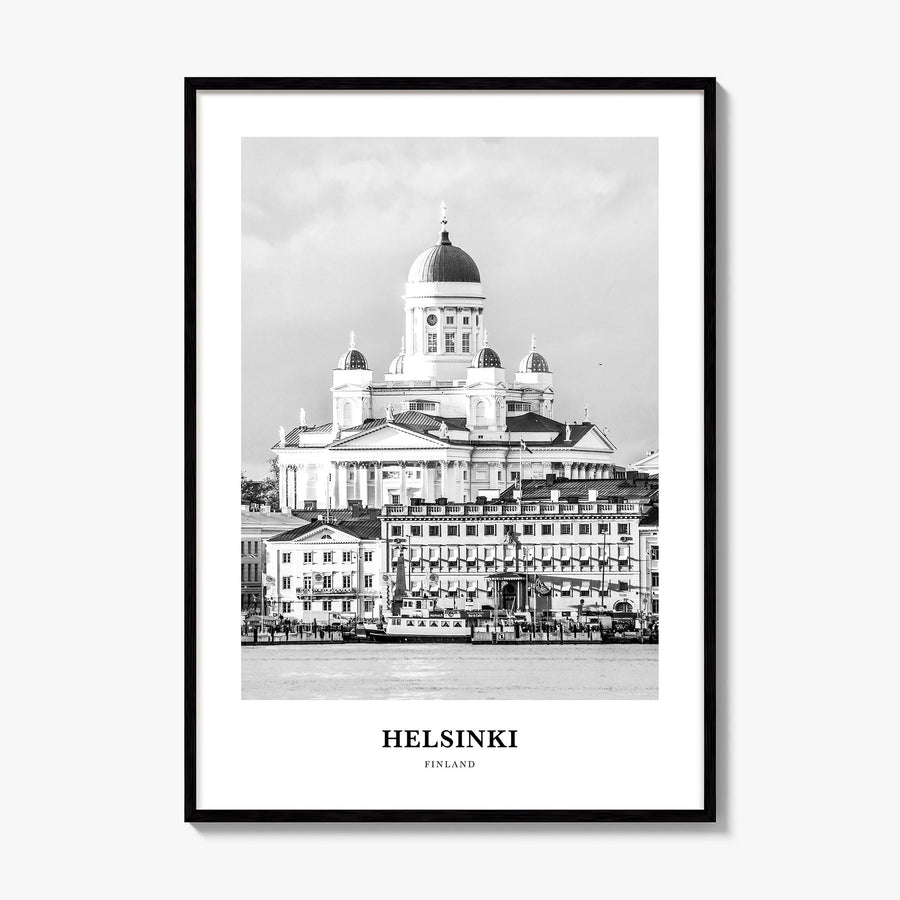 Helsinki Classic Poster, framed poster mockup