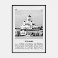 Helsinki Poster None / 8x12 in Nbourhood Travel B&W Poster