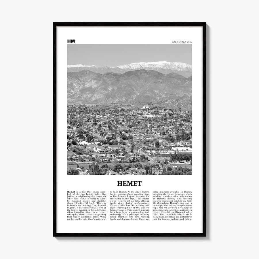 Hemet Newspaper Poster, framed poster mockup
