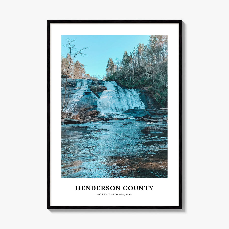 Henderson County, North Carolina Classic Poster, framed poster mockup