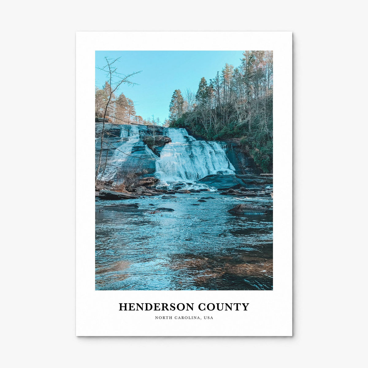 Henderson County, North Carolina Classic Poster, print only (unframed)