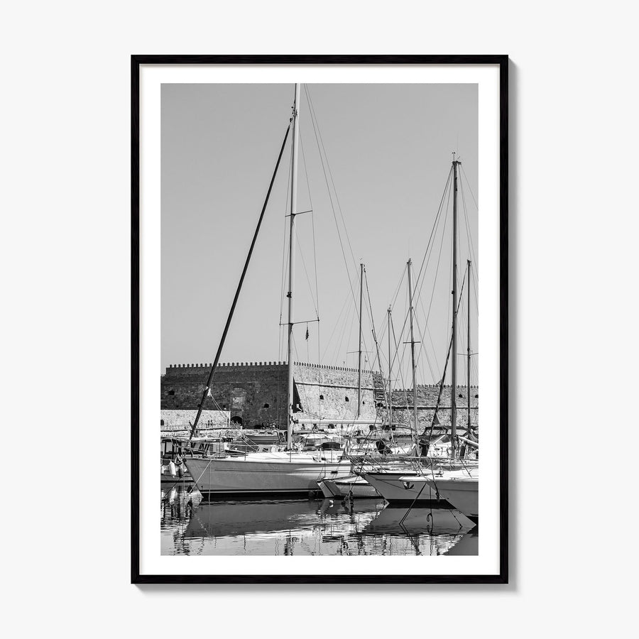 Heraklion Photo Poster, framed poster mockup, white border