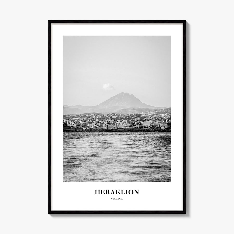 Heraklion Classic Poster, framed poster mockup