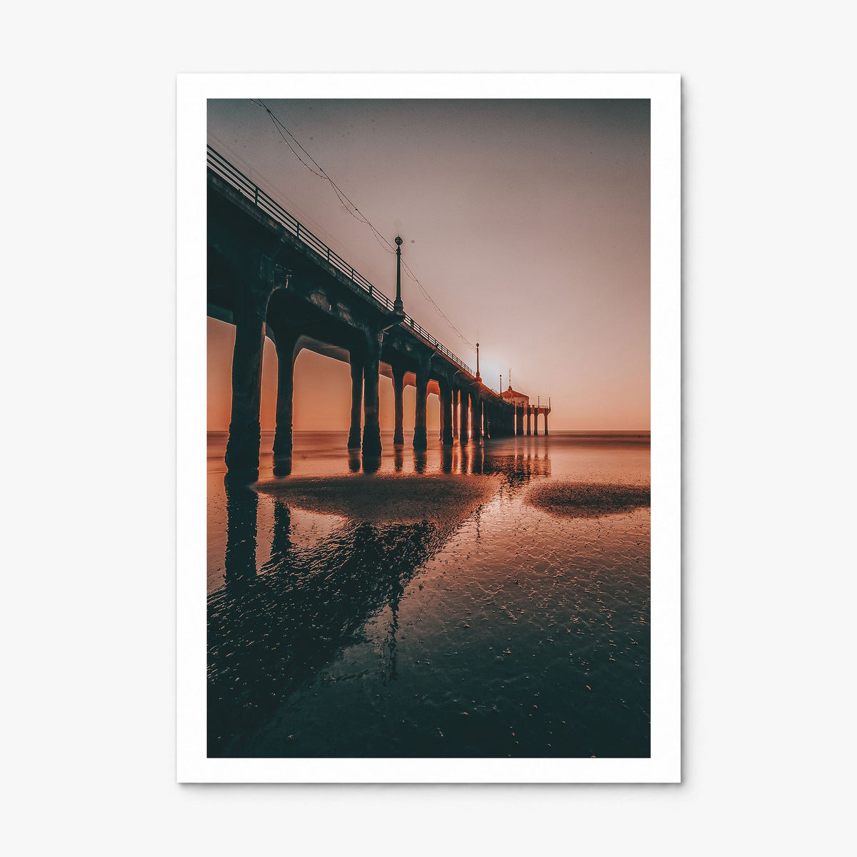 Hermosa Beach Photo No 3 Poster, print only (unframed), white border