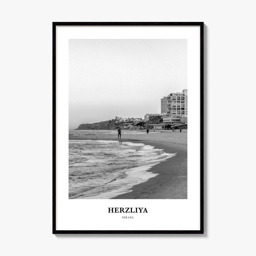 Herzliya Classic Poster, framed poster mockup