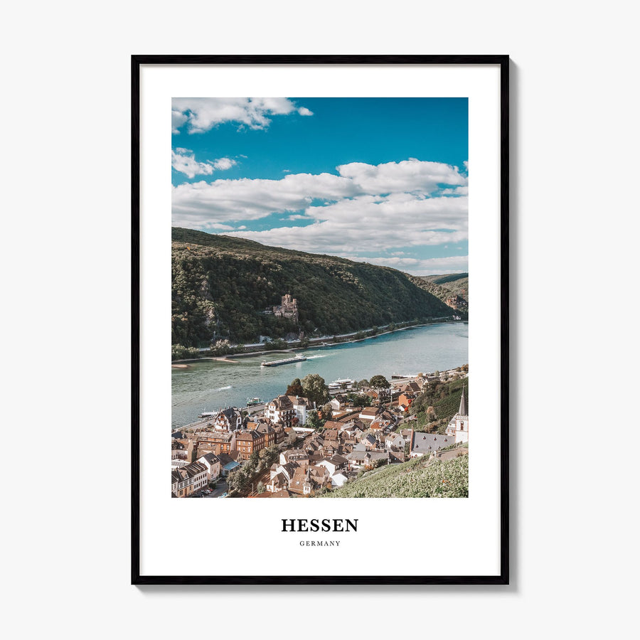 Hesse Classic Poster, framed poster mockup