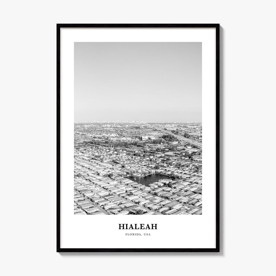 Hialeah Classic Poster, framed poster mockup