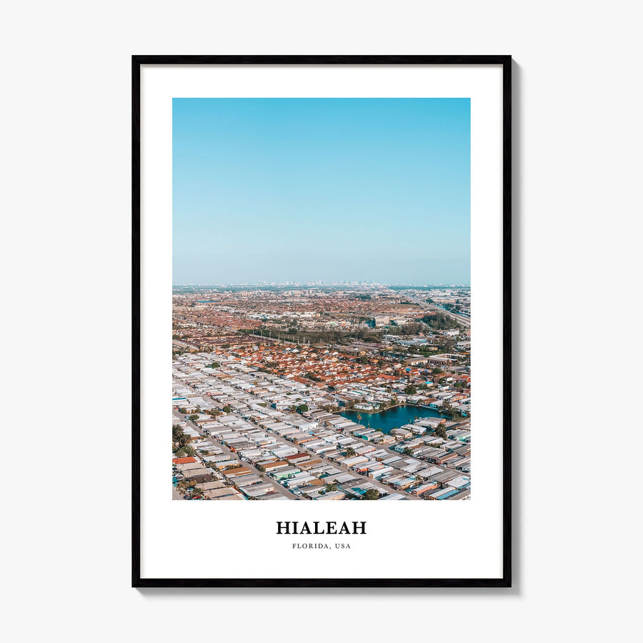 Hialeah Classic Poster, framed poster mockup