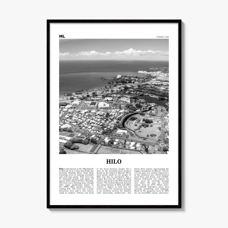 Hilo Newspaper Poster, framed poster mockup