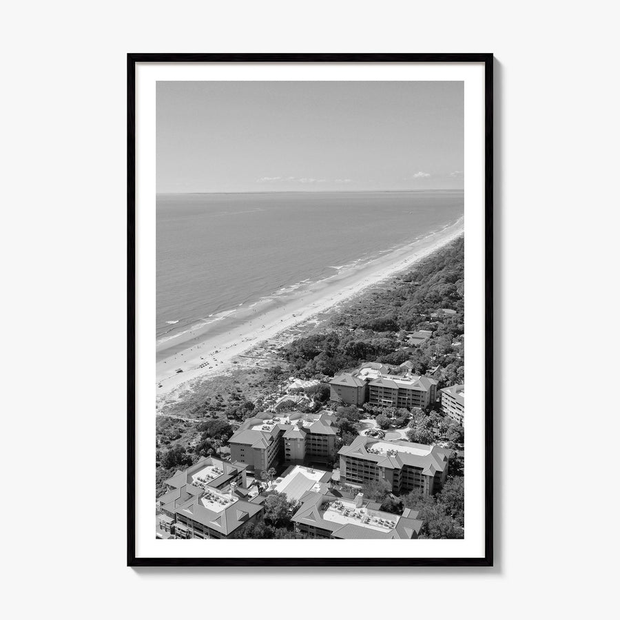 Hilton Head Island Photo Poster, framed poster mockup, white border
