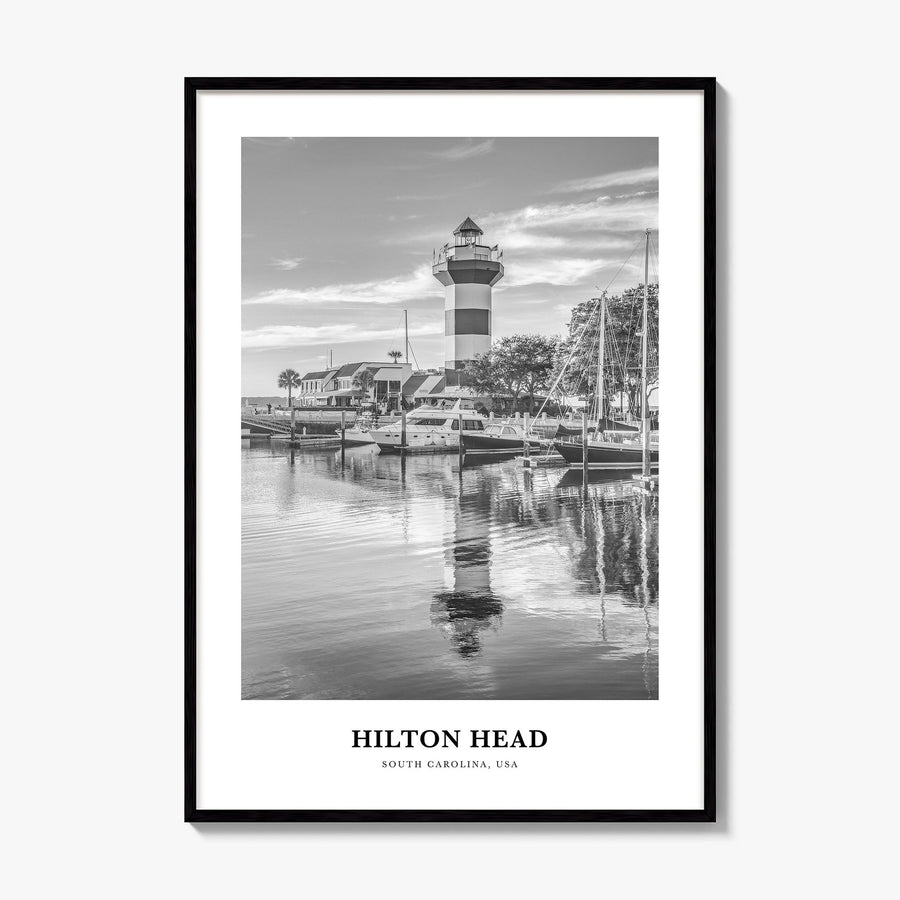 Hilton Head Island Classic Poster, framed poster mockup
