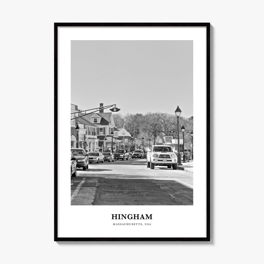 Hingham Classic Poster, framed poster mockup
