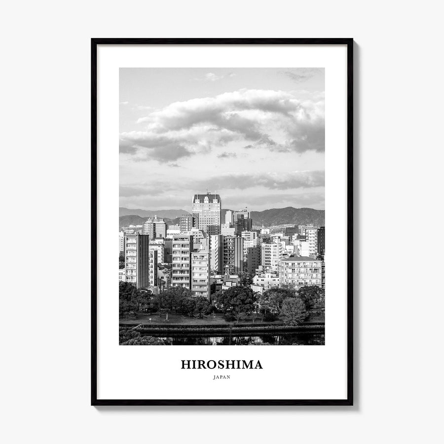 Hiroshima Classic Poster, framed poster mockup