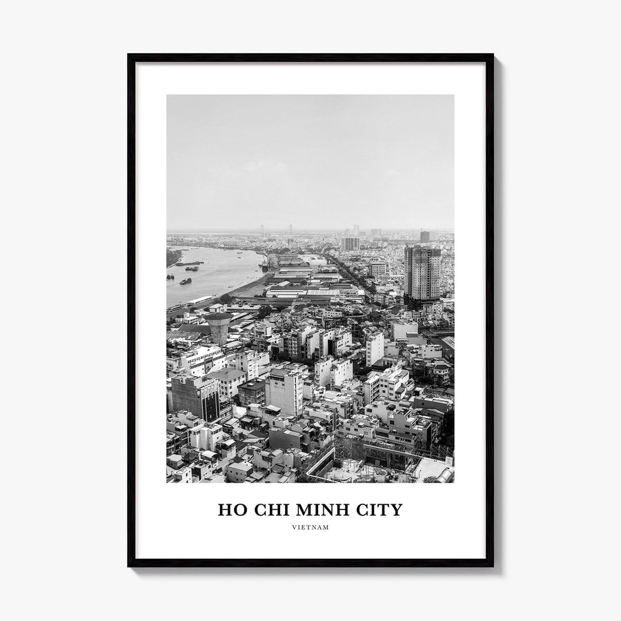 Ho Chi Minh City Classic Poster, framed poster mockup
