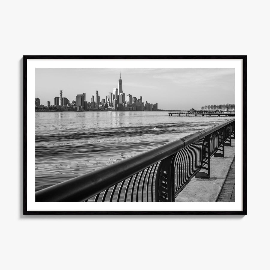 Hoboken Photo Poster, framed poster mockup, white border