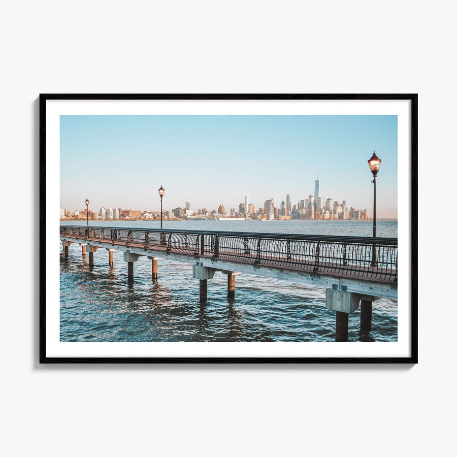 Hoboken Photo Poster, framed poster mockup, white border