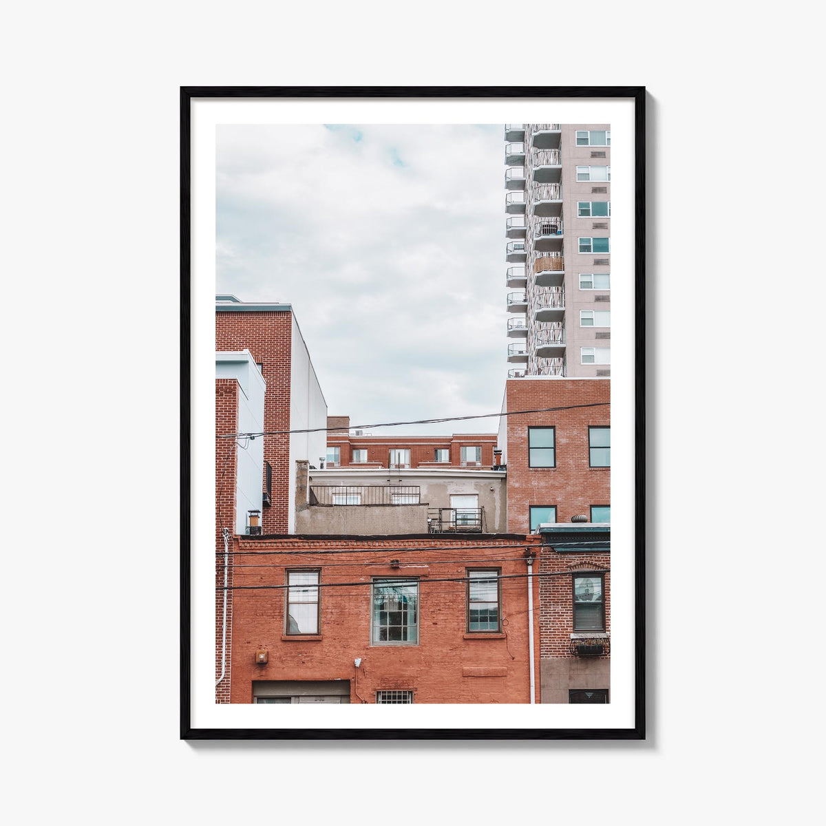Hoboken no. 1 colorful photo poster of New Jersey, USA – vertical wall art, unframed print shown in interior mockup