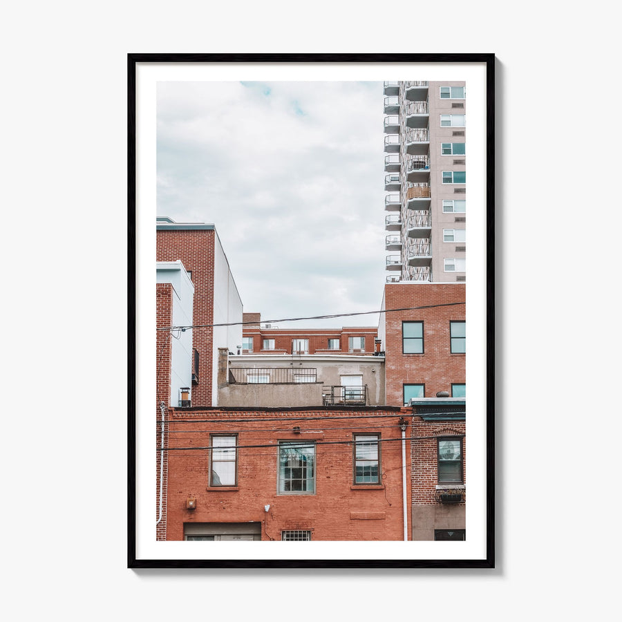 Hoboken Photo No 1 Poster, framed poster mockup, white border