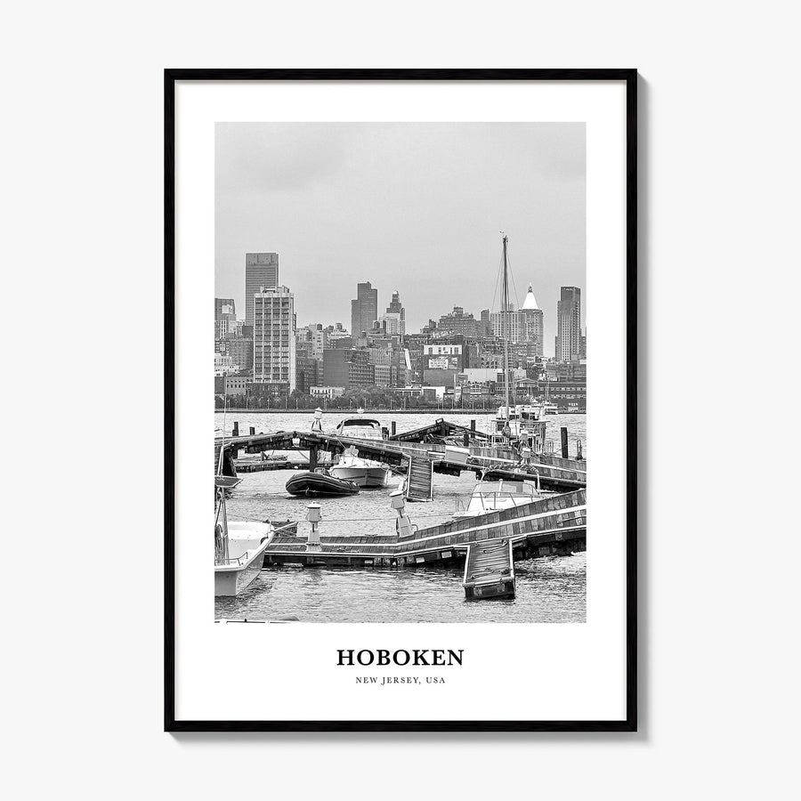 Hoboken Classic No 1 Poster, framed poster mockup