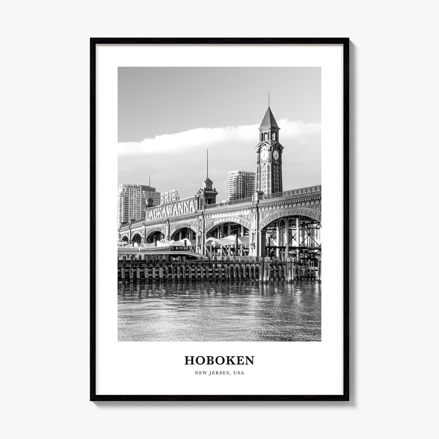 Hoboken Classic No 2 Poster, framed poster mockup