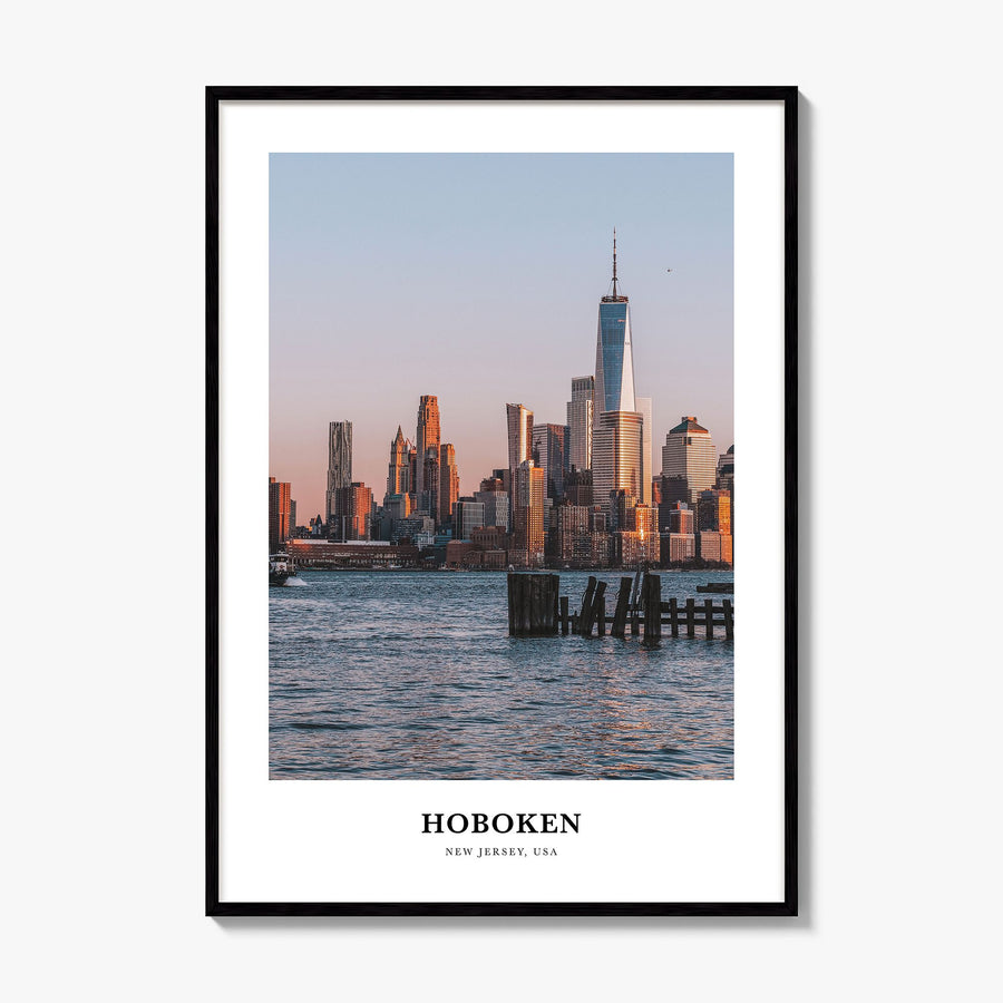 Hoboken Classic Poster, framed poster mockup