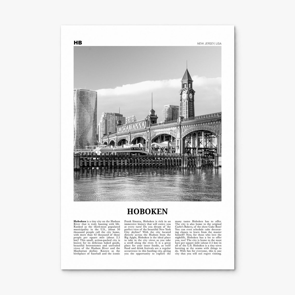 Hoboken Newspaper No 2 Poster, print only (unframed)