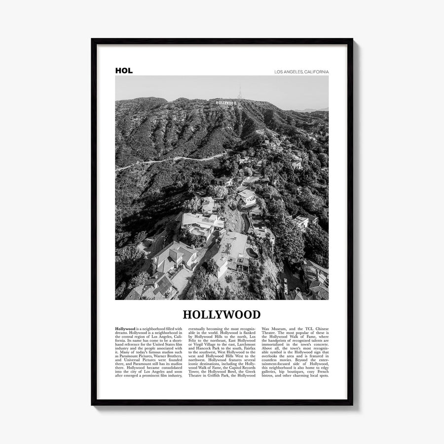 Hollywood Newspaper Poster, framed poster mockup