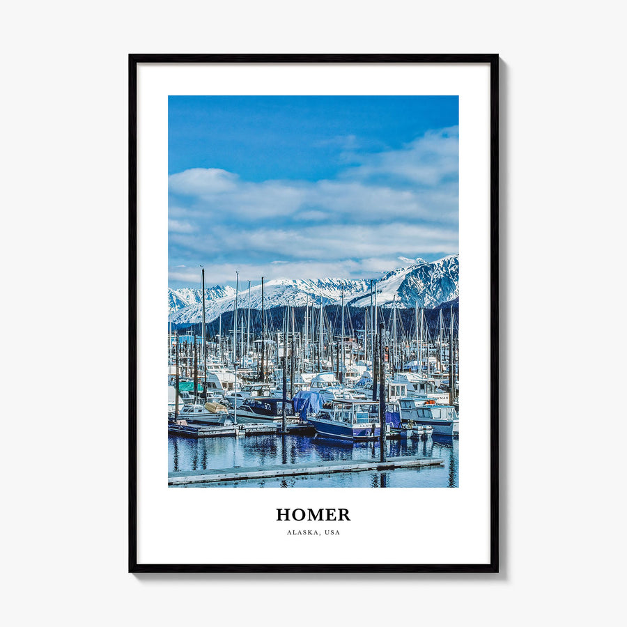 Homer Classic Poster, framed poster mockup