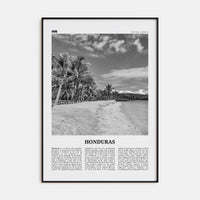 Honduras No 1 Poster None / 8x12 in Nbourhood Travel B&W Poster