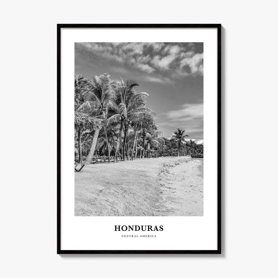 Honduras Classic Poster, framed poster mockup