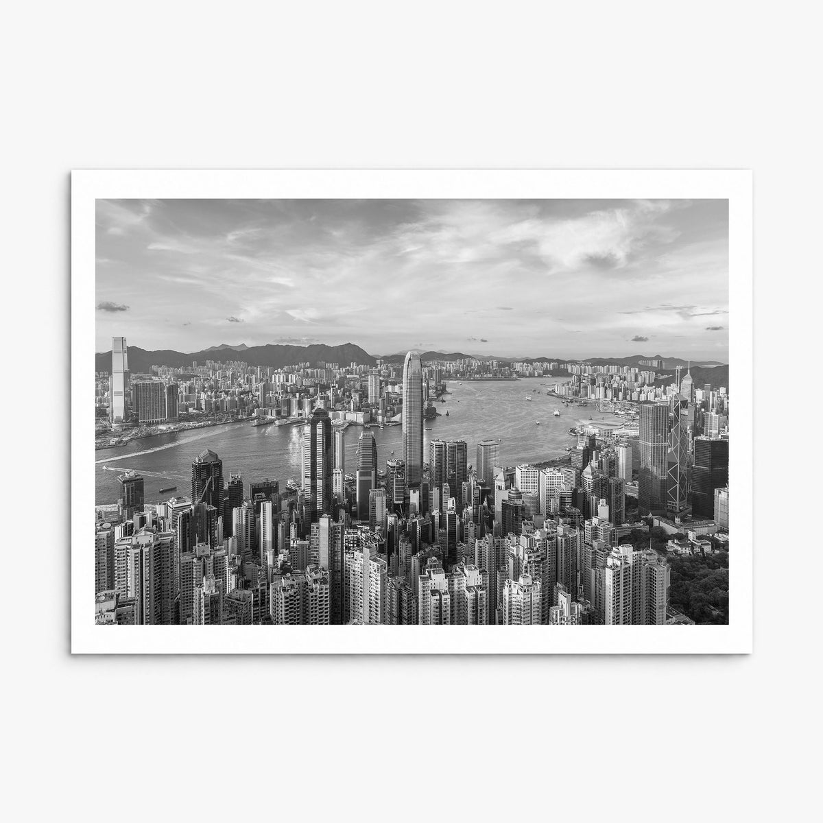 Hong Kong Photo Poster, print only (unframed), white border